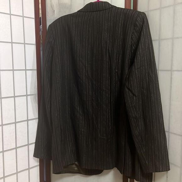 & OTHERS STORIES PINSTRIPE WOOL BLEND JACKET SIZE 10 - Picture 2 of 9